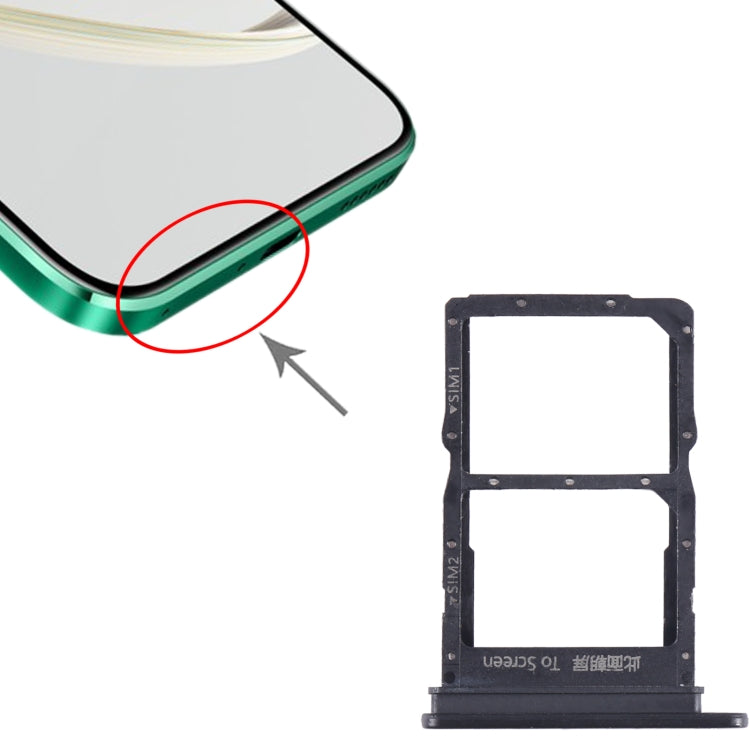 For Huawei Nzone S7 Pro+ 5G SIM + SIM Card Tray (Black) by buy2fix