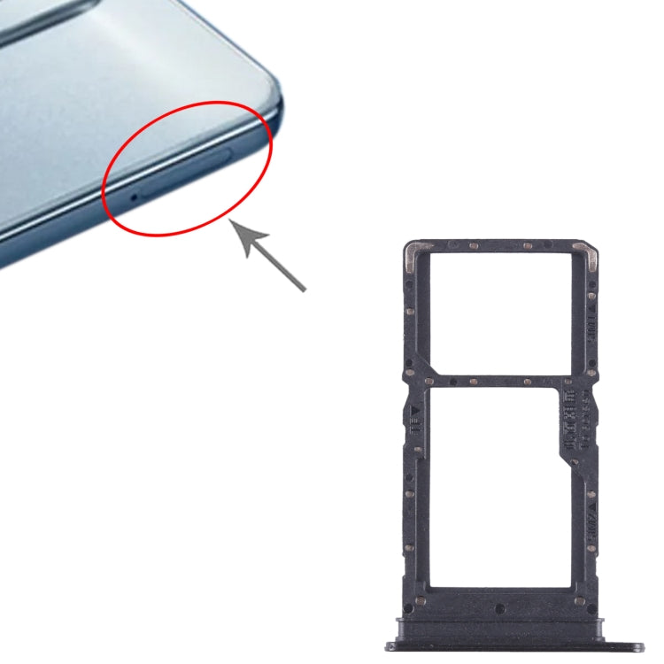 For Honor Play 30 SIM + SIM / Micro SD Card Tray (Black) by buy2fix