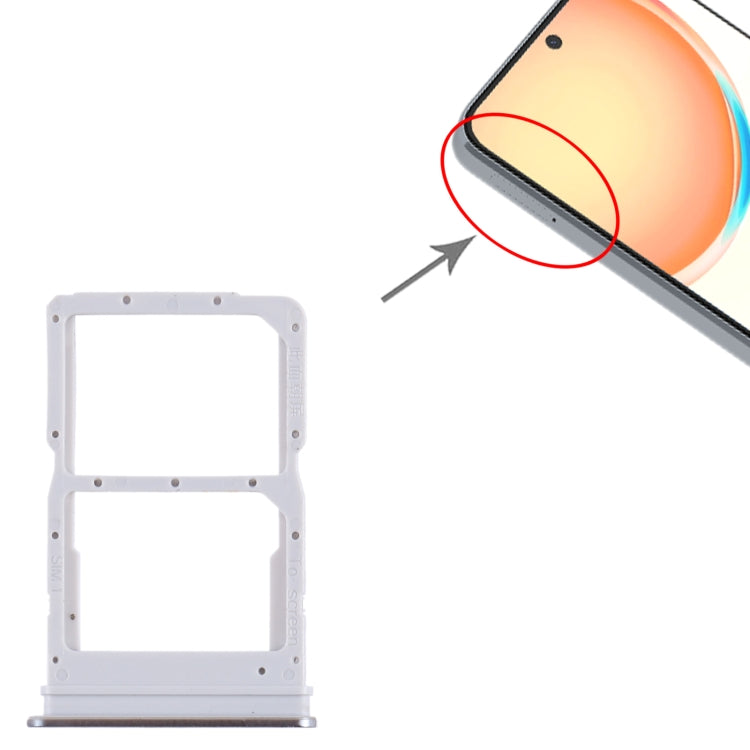 For Honor X8 SIM + SIM Card Tray (Silver) by buy2fix