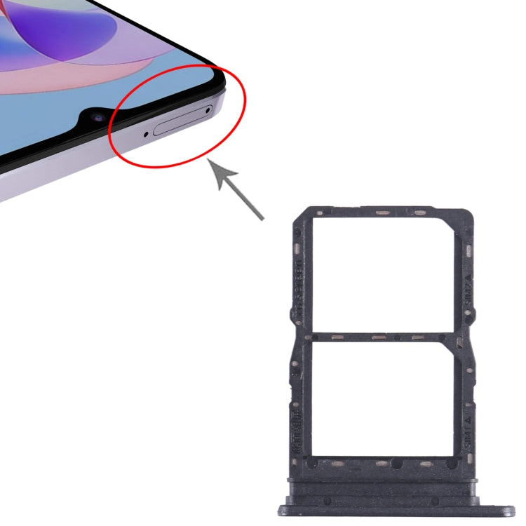 For Honor Play 40S SIM + SIM Card Tray (Black) by buy2fix