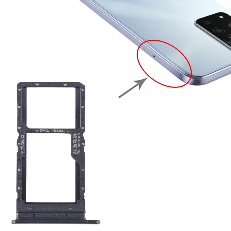 For Honor Play 20A SIM + SIM / Micro SD Card Tray (Black) by buy2fix
