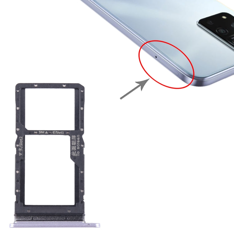 For Honor Play 20A SIM + SIM / Micro SD Card Tray (Purple) by buy2fix