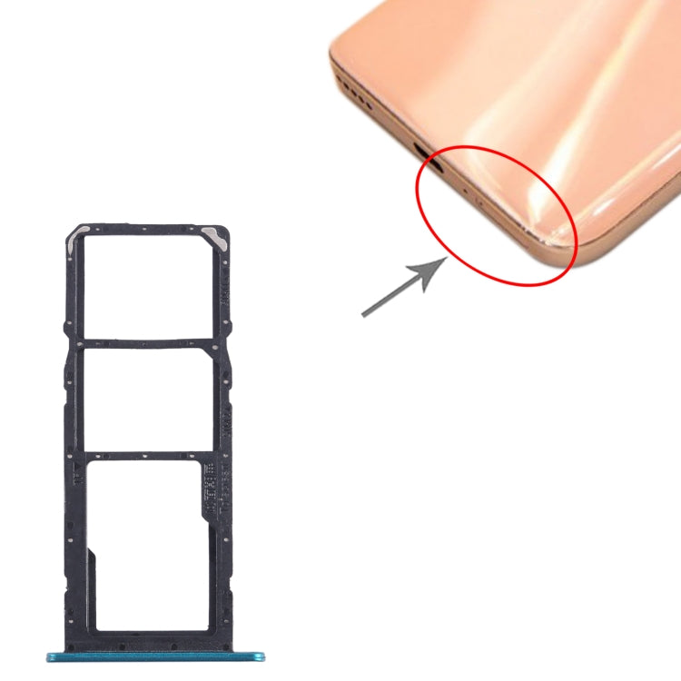 For Honor 20 SE SIM + SIM + Micro SD Card Tray (Green) by buy2fix