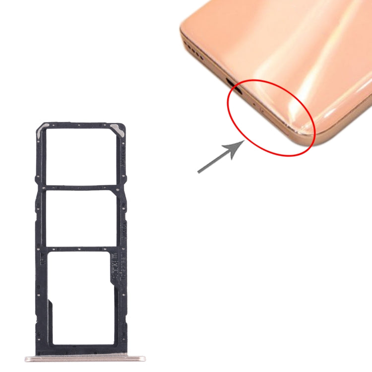 For Honor 20 SE SIM + SIM + Micro SD Card Tray (Gold) by buy2fix