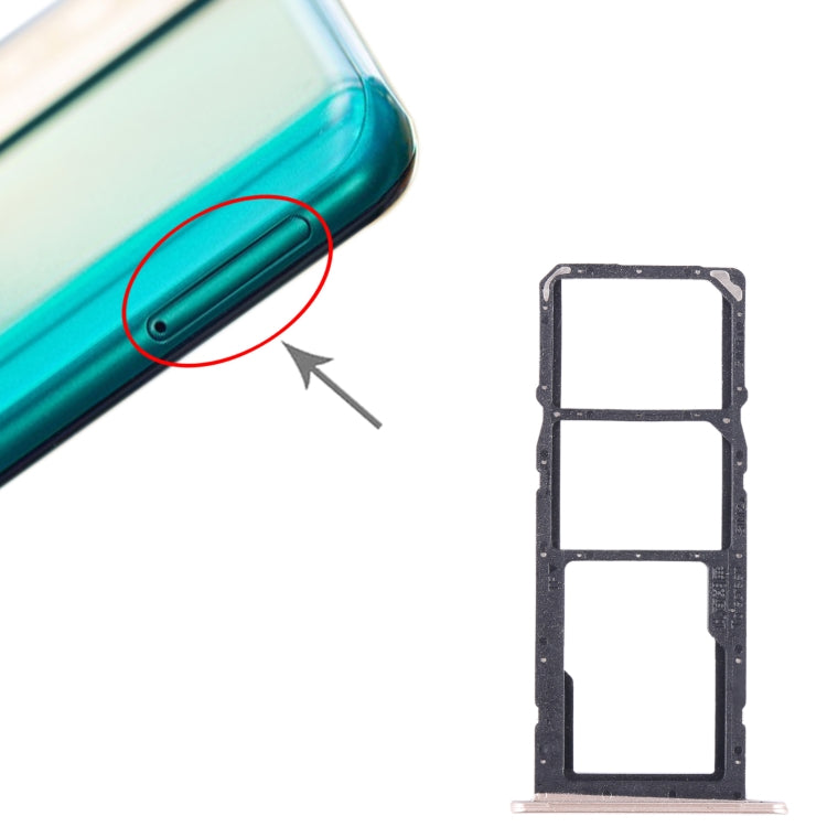 For Honor 10X Lite SIM + SIM + Micro SD Card Tray (Gold) by buy2fix