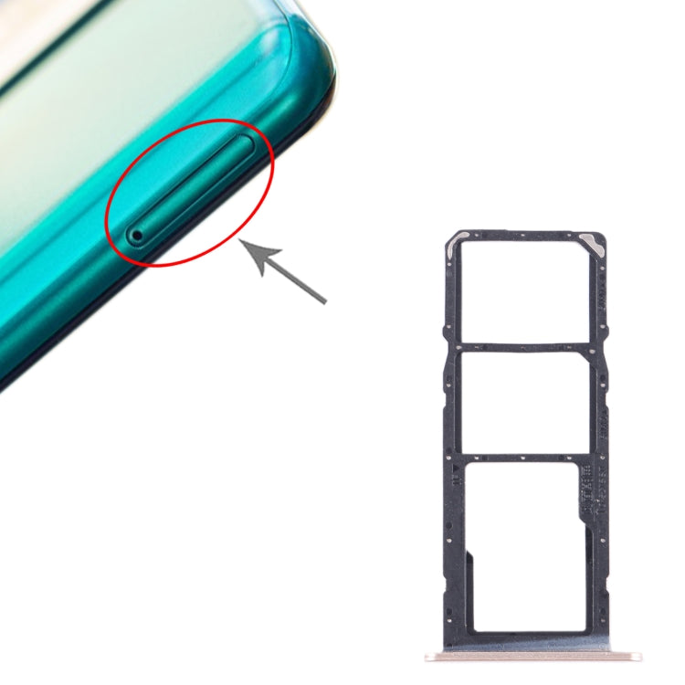 For Honor X10 Lite SIM + SIM + Micro SD Card Tray (Gold) by buy2fix