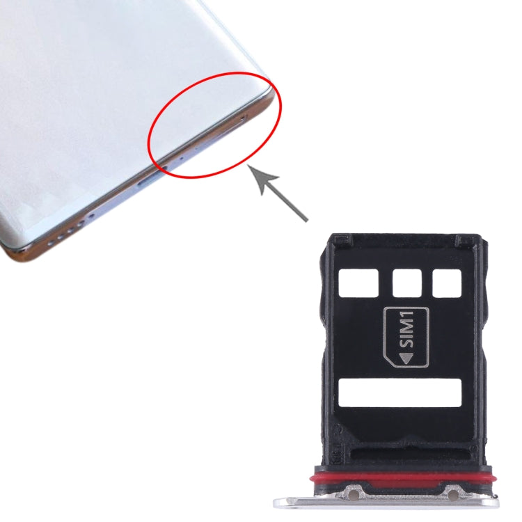 For Honor Magic5 Pro SIM + NM Card Tray (Silver) by buy2fix
