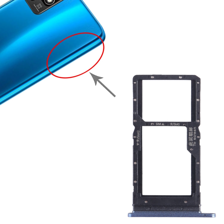 For Honor Play 5T SIM + SIM Card Tray (Blue) by buy2fix