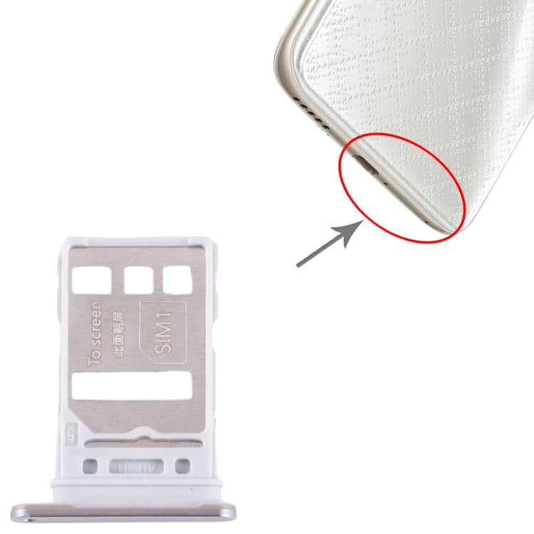 For Honor 80 SIM + SIM Card Tray (Silver) by buy2fix