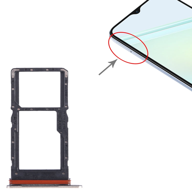 For Honor Play6C SIM + SIM / Micro SD Card Tray (Gold) by buy2fix