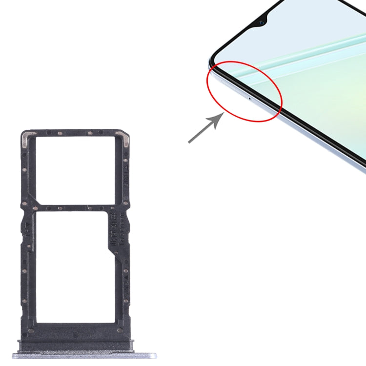 For Honor Play6C SIM + SIM / Micro SD Card Tray (Purple) by buy2fix