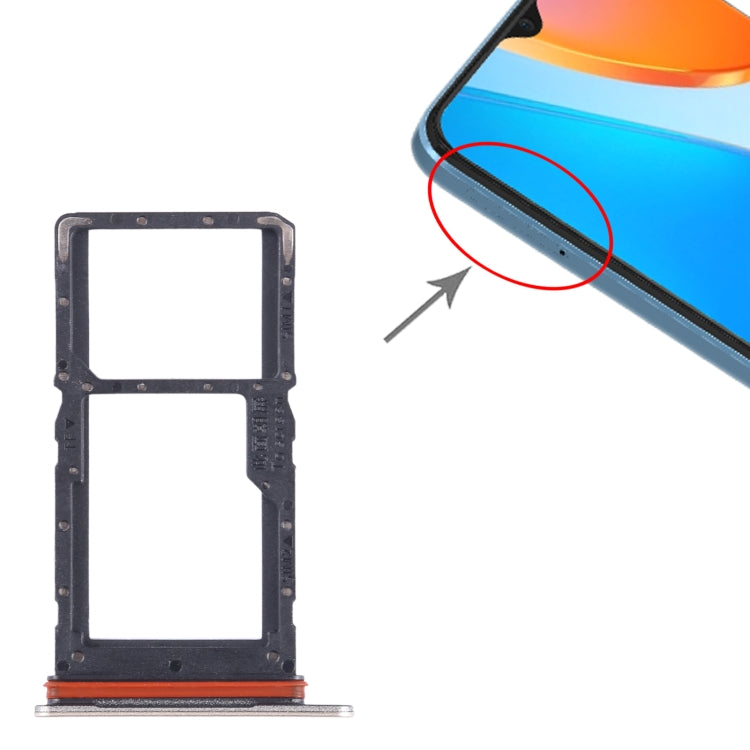 For Honor X6 SIM + SIM / Micro SD Card Tray (Gold) by buy2fix