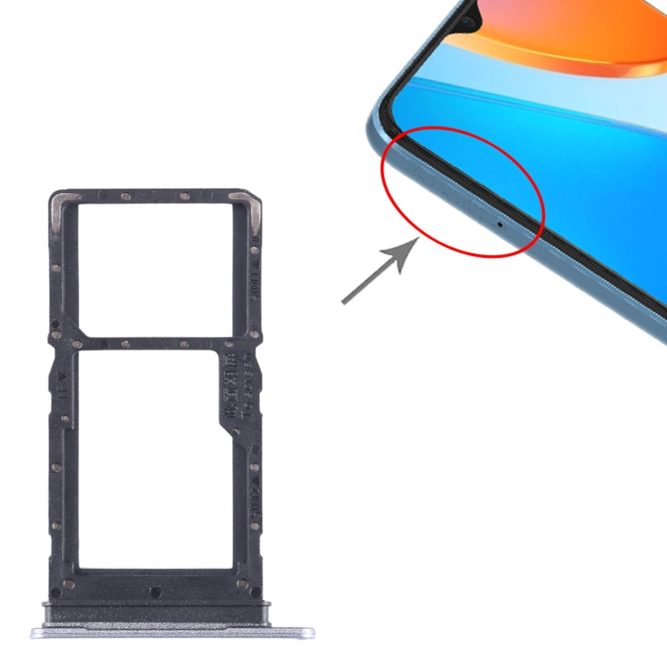 For Honor X6 SIM + SIM / Micro SD Card Tray (Purple) by buy2fix