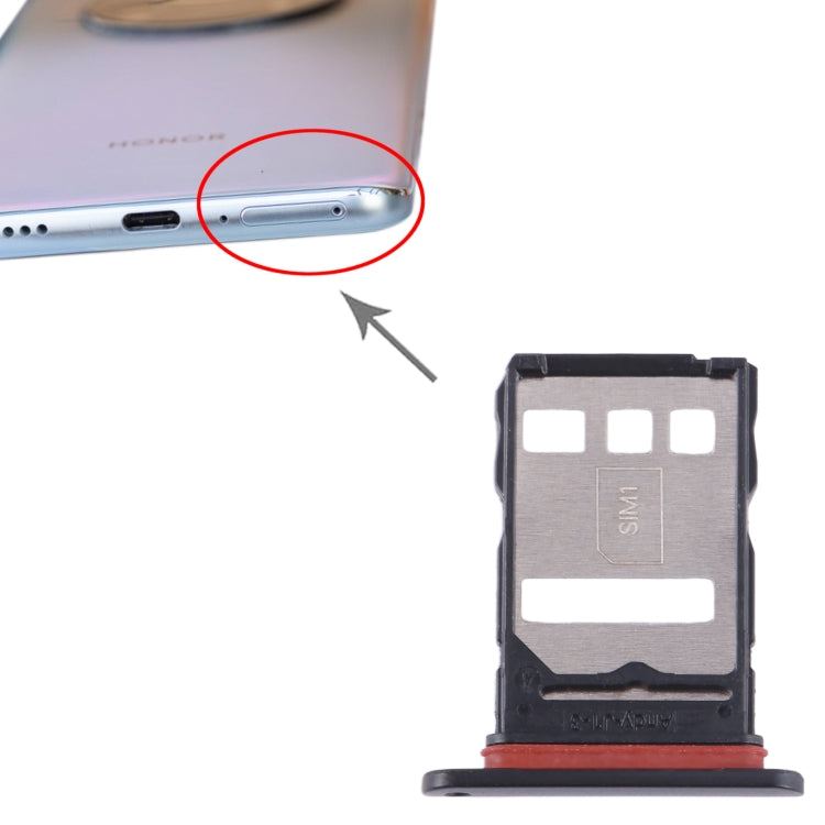 For Honor Magic4 Lite SIM Card Tray (Black) by buy2fix