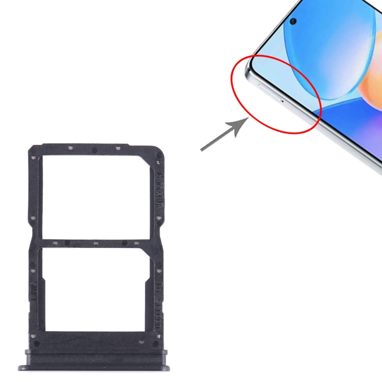 For Honor X40i SIM + SIM Card Tray (Black) by buy2fix