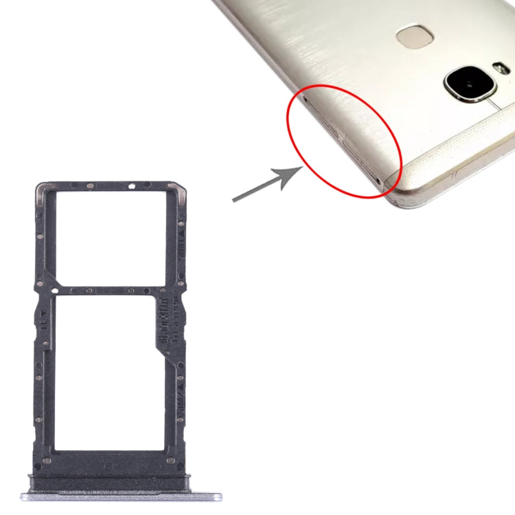 For Honor X5 SIM + SIM / Micro SD Card Tray (Purple) by buy2fix