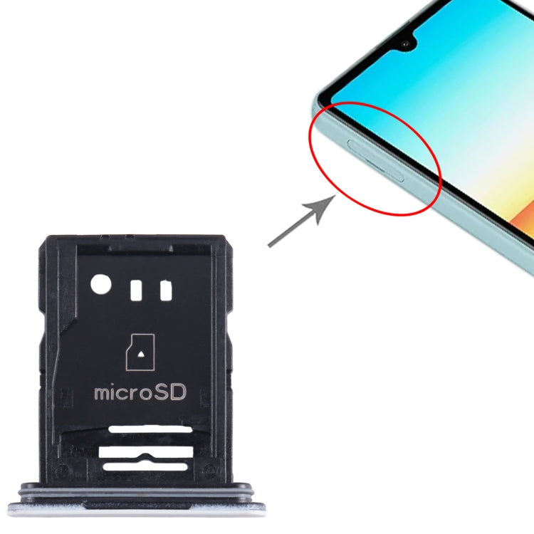 For Sony Xperia Ace II Original SIM + Micro SD Card Tray (White) by buy2fix