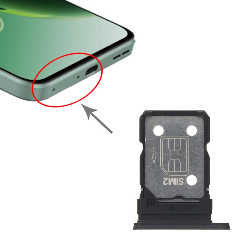 For OnePlus Nord 3 5G SIM + SIM Card Tray (Black) by buy2fix