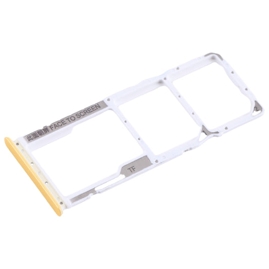 For Xiaomi Poco M4 Pro SIM Card Tray + SIM Card Tray + Micro SD Card Tray (Yellow) by buy2fix
