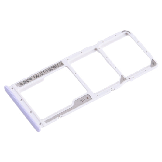 For Xiaomi Poco C55 SIM Card Tray + SIM Card Tray + Micro SD Card Tray (Purple) by buy2fix