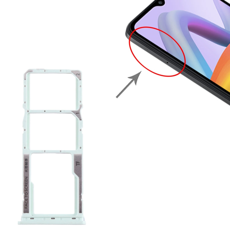 For Xiaomi Redmi A2+ SIM Card Tray + SIM Card Tray + Micro SD Card Tray (Green) by buy2fix