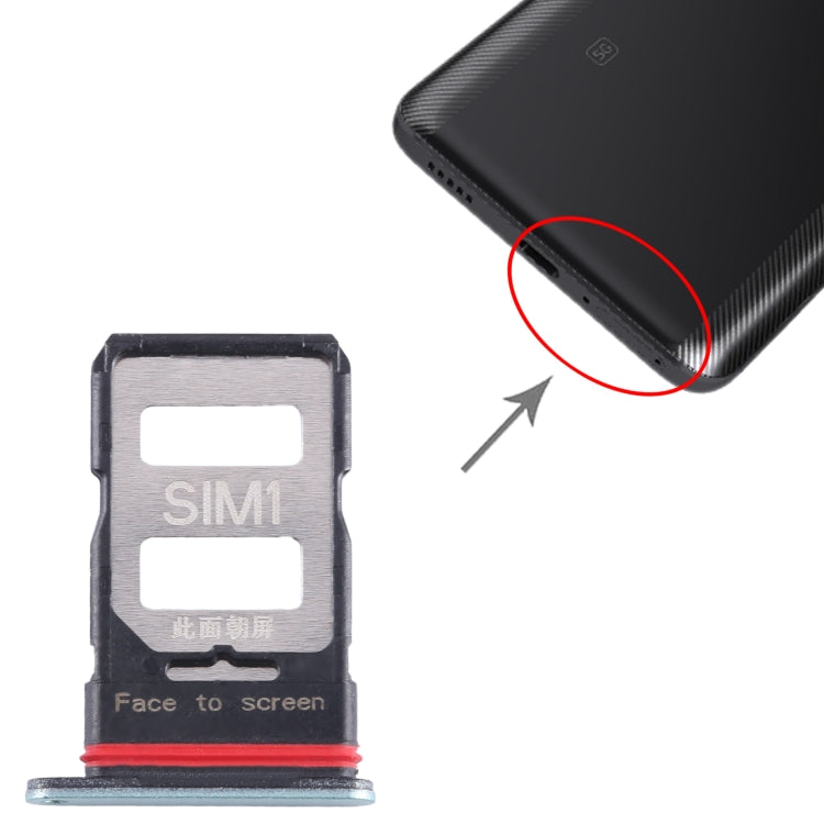 For Xiaomi Redmi K60 Pro SIM Card Tray + SIM Card Tray (Green) by buy2fix