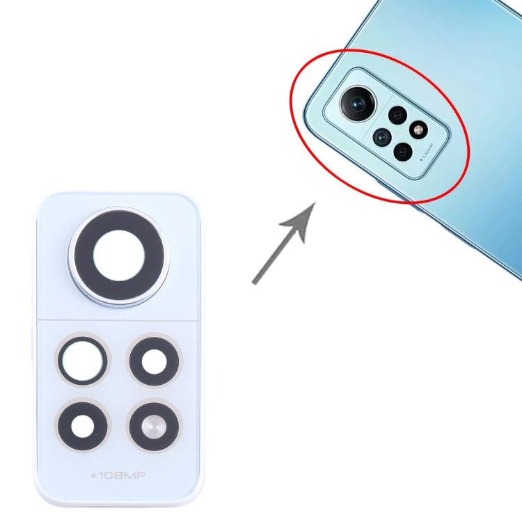 For Xiaomi Redmi Note 12 Pro 4G Camera Lens Cover (White) by buy2fix