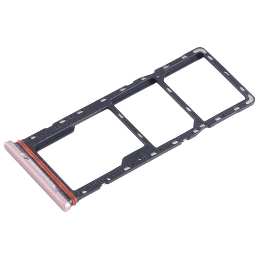 For Infinix Hot 10i X659B SIM Card Tray + SIM Card Tray + Micro SD Card Tray (Gold) by buy2fix