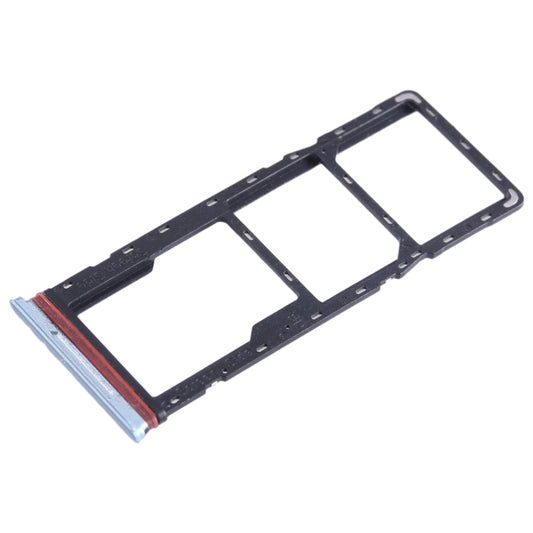 For Infinix Hot 11 X662 SIM Card Tray + SIM Card Tray + Micro SD Card Tray (Silver) by buy2fix