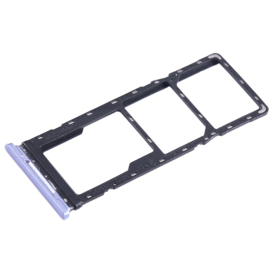 For Infinix Smart 6 X6511B SIM Card Tray + SIM Card Tray + Micro SD Card Tray (Purple) by buy2fix