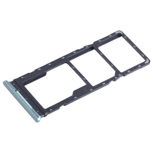 For Infinix Hot 12i X665B SIM Card Tray + SIM Card Tray + Micro SD Card Tray (Green) by buy2fix