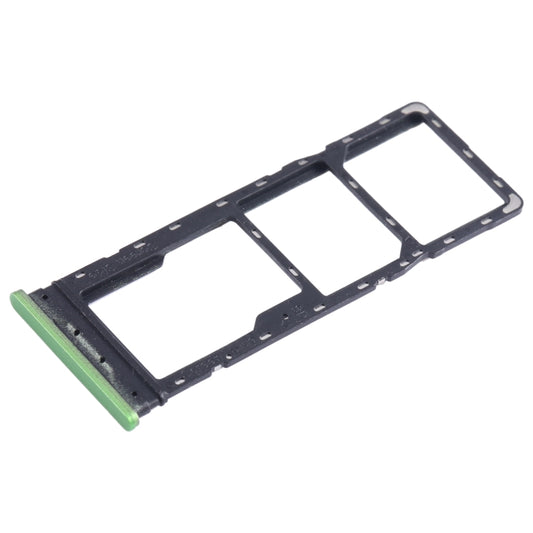 For Infinix Hot 12 X6817 SIM Card Tray + SIM Card Tray + Micro SD Card Tray (Green) by buy2fix