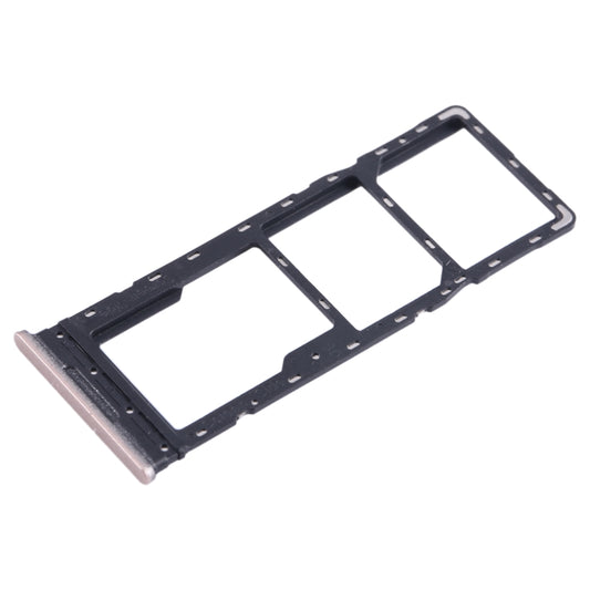 For Infinix Note 12 4G X663 SIM Card Tray + SIM Card Tray + Micro SD Card Tray (Gold) by buy2fix
