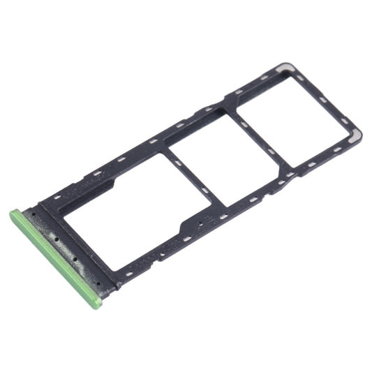 For Infinix Hot 12 Play NFC X6816C SIM Card Tray + SIM Card Tray + Micro SD Card Tray (Green) by buy2fix