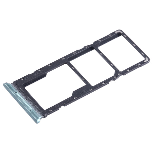 For Infinix Hot 20i X665 SIM Card Tray + SIM Card Tray + Micro SD Card Tray (Green) by buy2fix