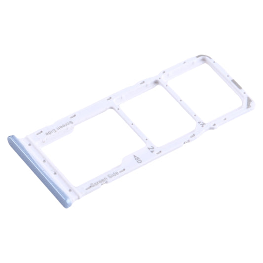 For Infinix Smart 7 India X6517 SIM Card Tray + SIM Card Tray + Micro SD Card Tray (Blue) by buy2fix