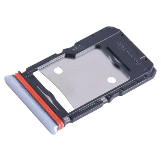 For Infinix Note 12 Pro 4G SIM Card Tray + SIM Card Tray + Micro SD Card Tray (Silver) by buy2fix