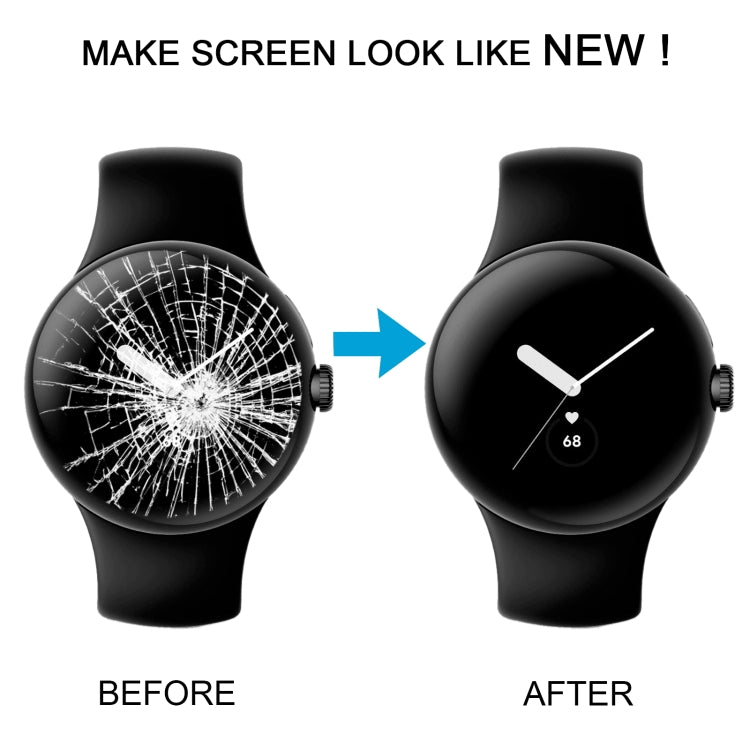 AMOLED LCD Screen With Digitizer Full Assembly For Google Pixel Watch 2022 GQF4C/GBZ4S/GWT9R 41mm by buy2fix