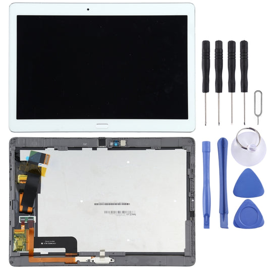 Original LCD Screen For Huawei MediaPad M2 10.0 M2-A01W/M2-A01L Digitizer Full Assembly With Frame(White) by buy2fix