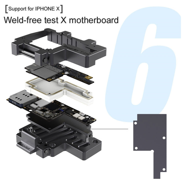 Qianli iSocket 3 In 1 Motherboard Layered Test Frame Upper Lower Layers Logic Board Function Fast Test Holder For iPhone X / XS / XS Max by QIANLI