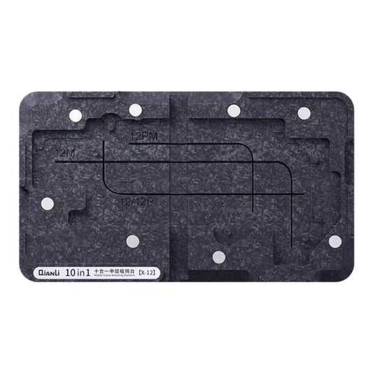 Qianli 10 in 1 Middle Frame Reballing Platform For iPhone X / XS / XS Max / 11 / 11 Pro / 11 Pro Max / 12 / 12 Pro / 12 mini / 12 Pro Max by QIANLI