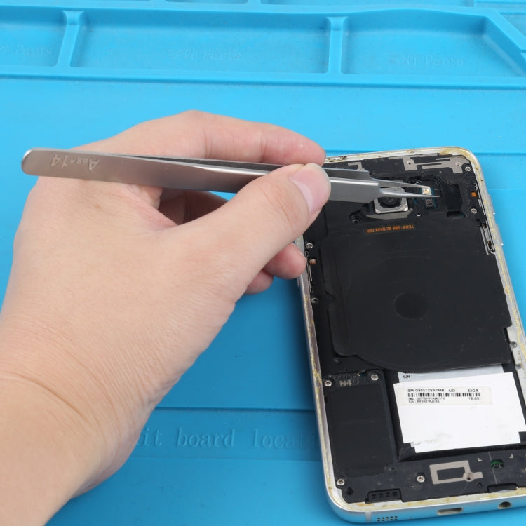 Aaa-14 Stainless Steel Ultra Fine High Hardness Tenacity Durable Tweezers by buy2fix