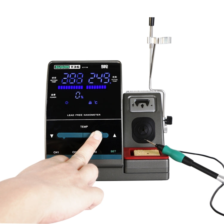 SUGON T36 220V 120W Nano Electric Soldering Station with Handle, EU Plug by SUGON