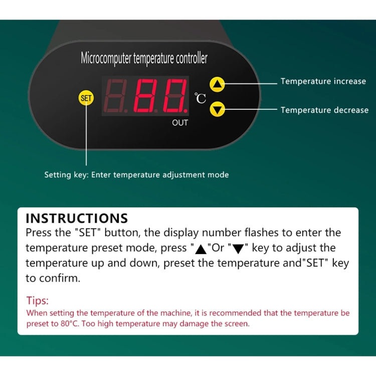 BST-B-856A AC 220V Electrical Vacuum Pump LCD Screen Separator, EU Plug by BEST