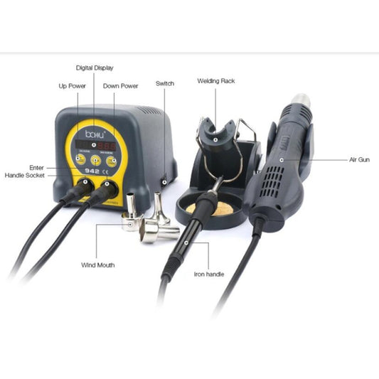 BAKU ba-942 Led BGA SMD Hot Air Rework Soldering Station, EU Plug by buy2fix