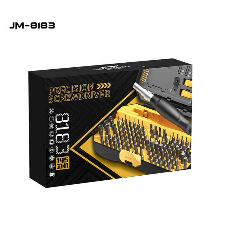 JAKEMY JM-8183 145 in 1 Manual Multi-purpose Tool Screwdriver Set by JAKEMY