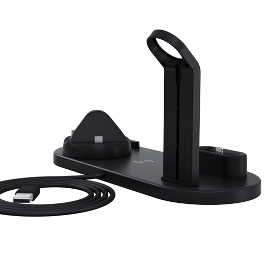 HQ-UD15 Rotatable Wireless Charging Base with Stand for Phones / iWatches / AirPods (Black) by buy2fix