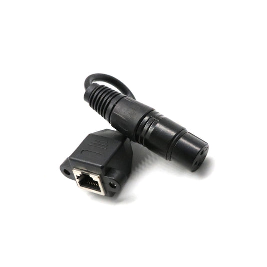 15cm XLR 3 Pin Female To RJ45 Female Network Connector Adapter Converter Cable by buy2fix