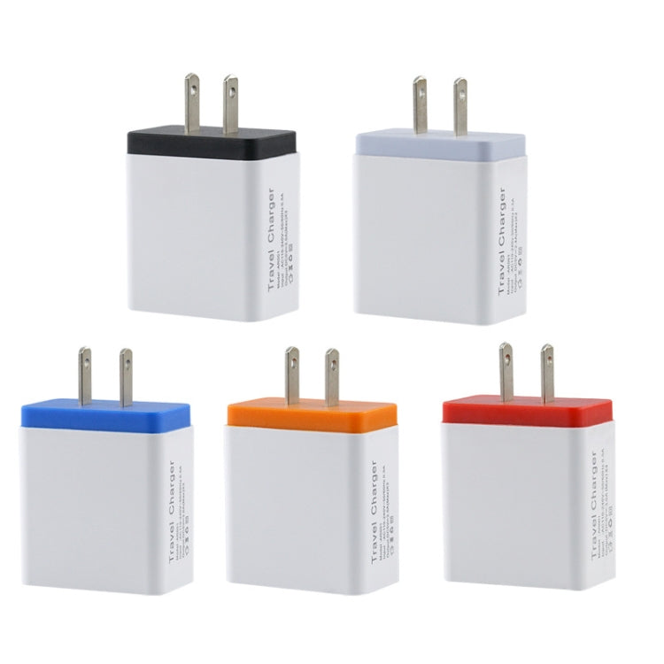 2A 3USB Mobile Phone Travel Charger US PLug(blue) by buy2fix