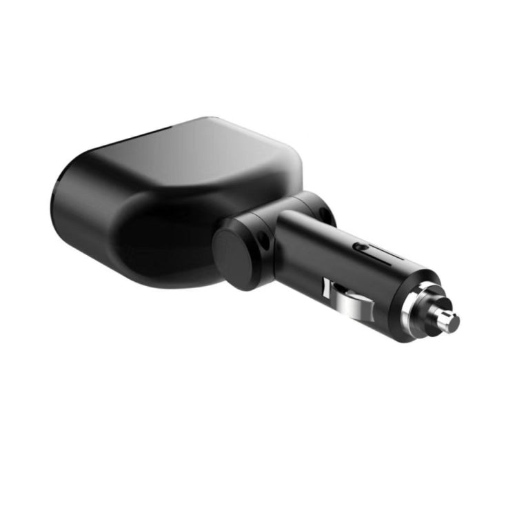 2 Cigarette Lighters + 2 USB Ports Multi-function Car Charger with Digital Display(Black) by buy2fix